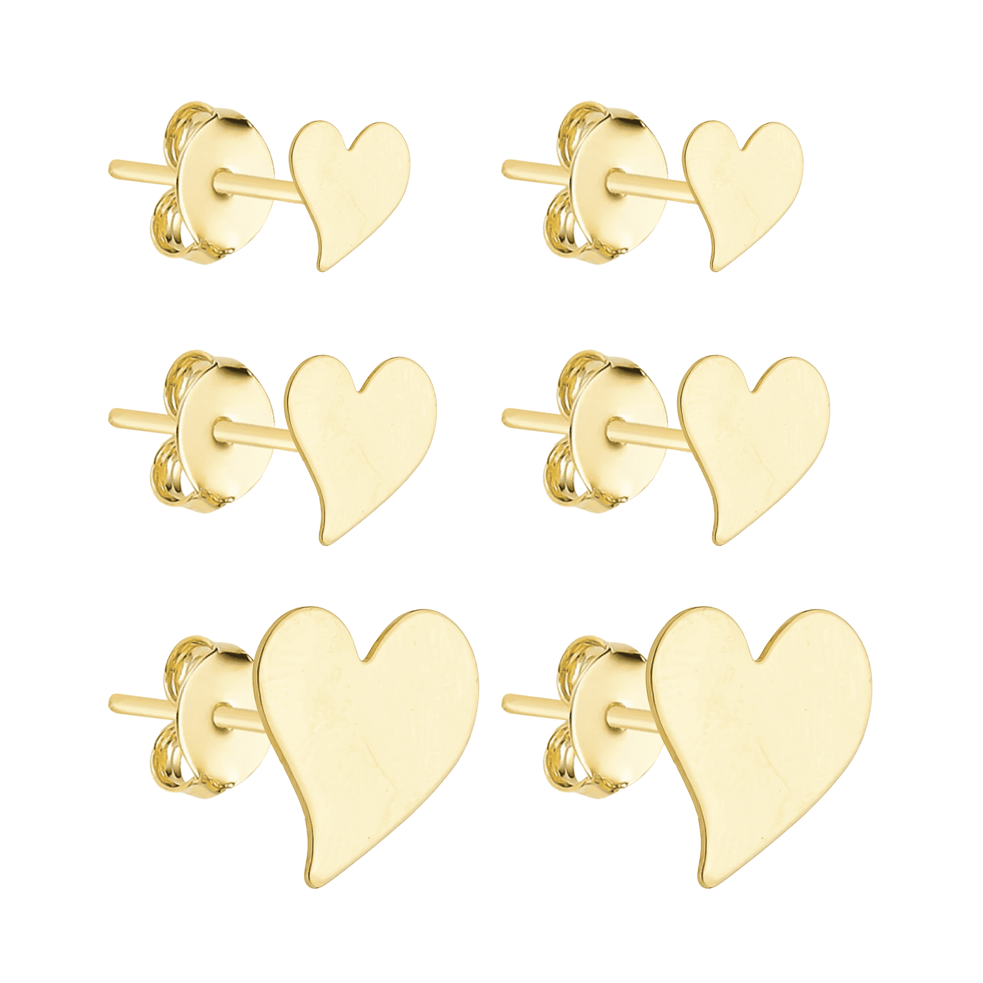 Trio Dourado de Coração Torto